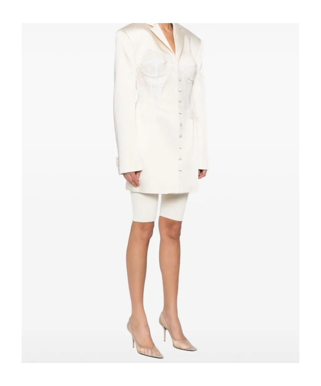 Lace-Overlay Jacket
