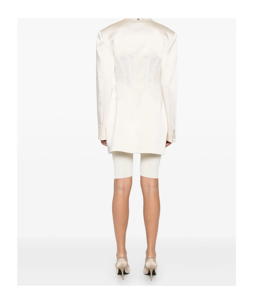 Lace-Overlay Jacket