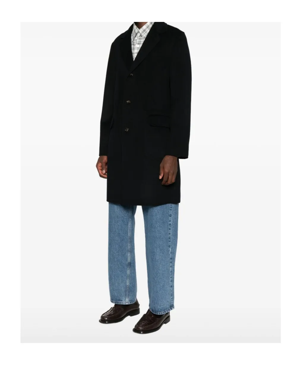 Pockets Single-Breasted Coat