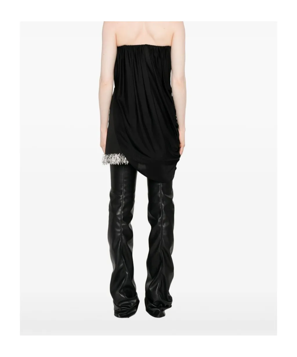 Draped Strapless Top