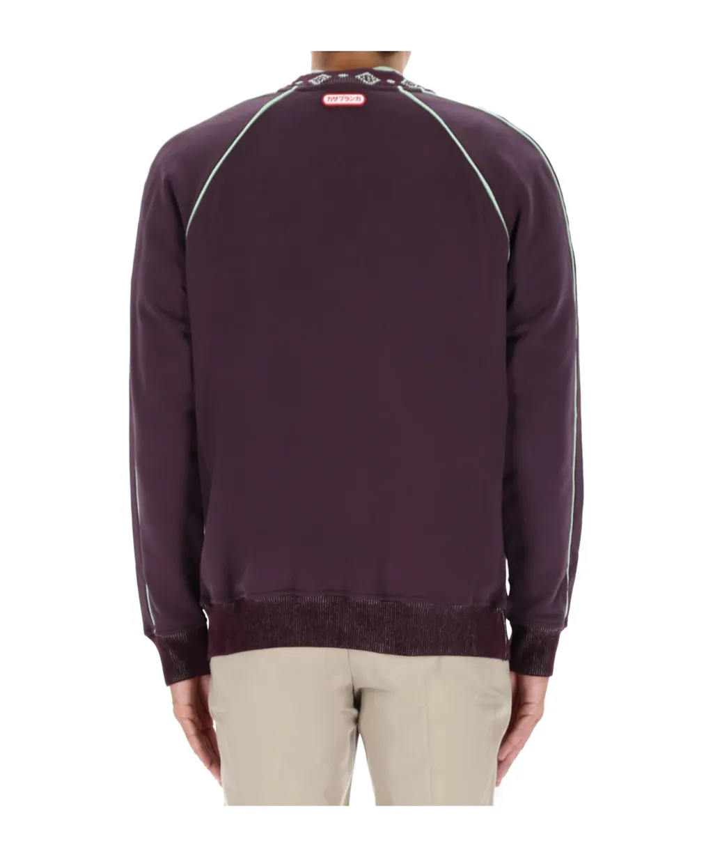 Casablanca Logo-Trim Crewneck Sweatshirt