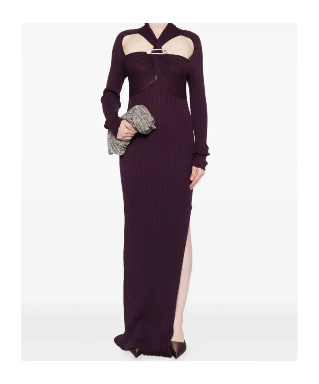 Safety-Pin Detail Maxi Dress