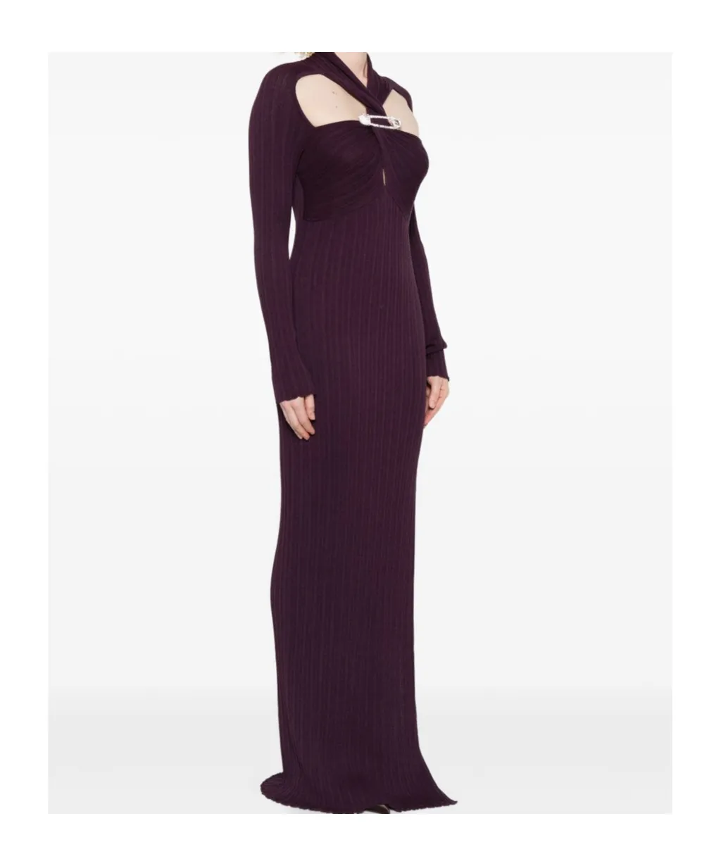 Safety-Pin Detail Maxi Dress