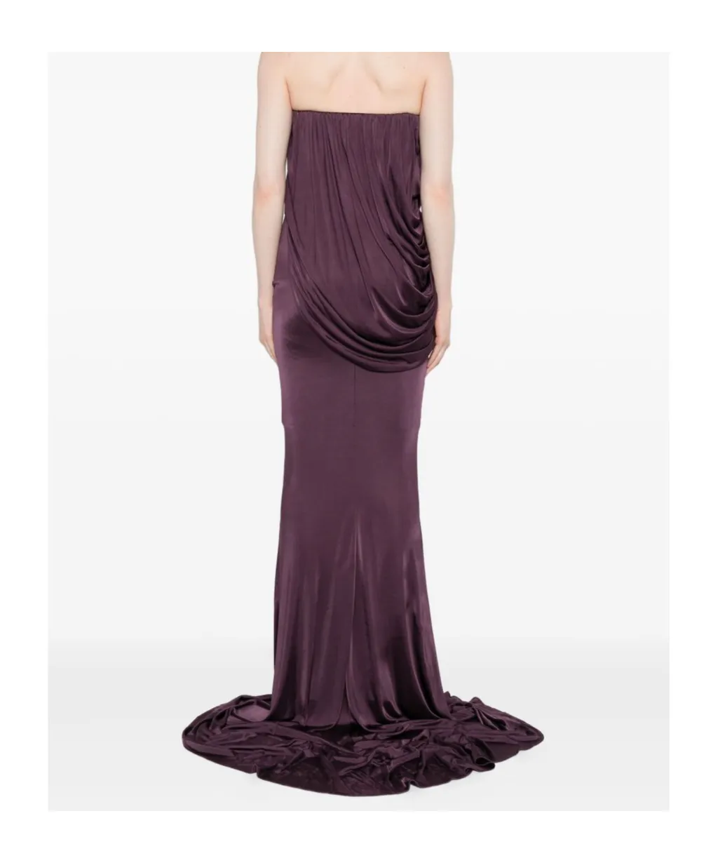 Draped Strapless Dress