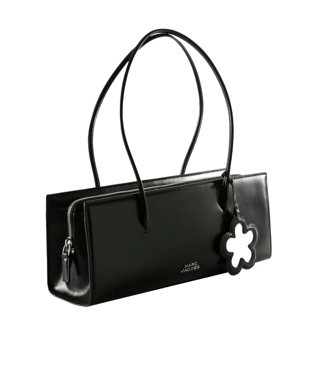 Flower-Charm Shoulder Bag