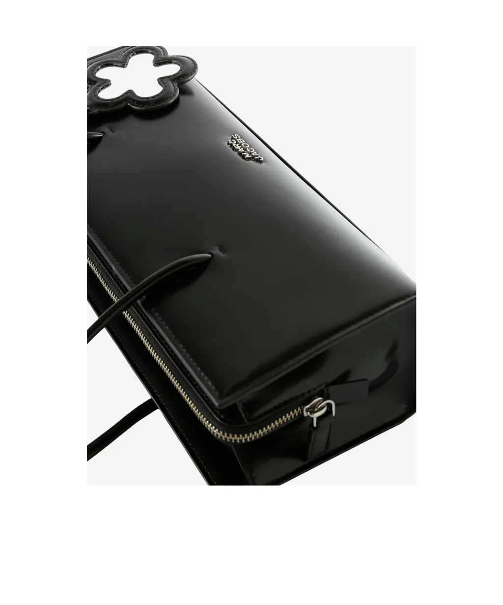 Flower-Charm Shoulder Bag