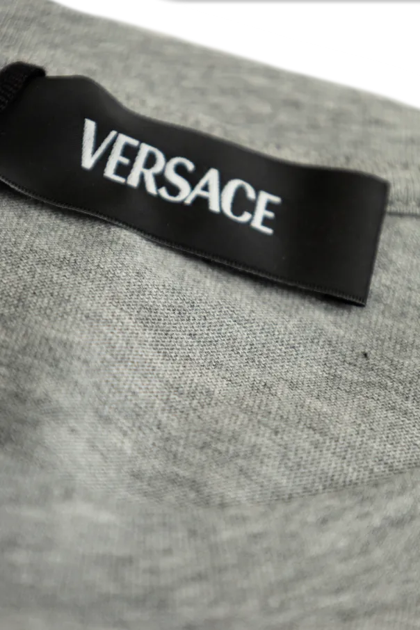 Versace Kids Logo Printed Crewneck T-Shirt