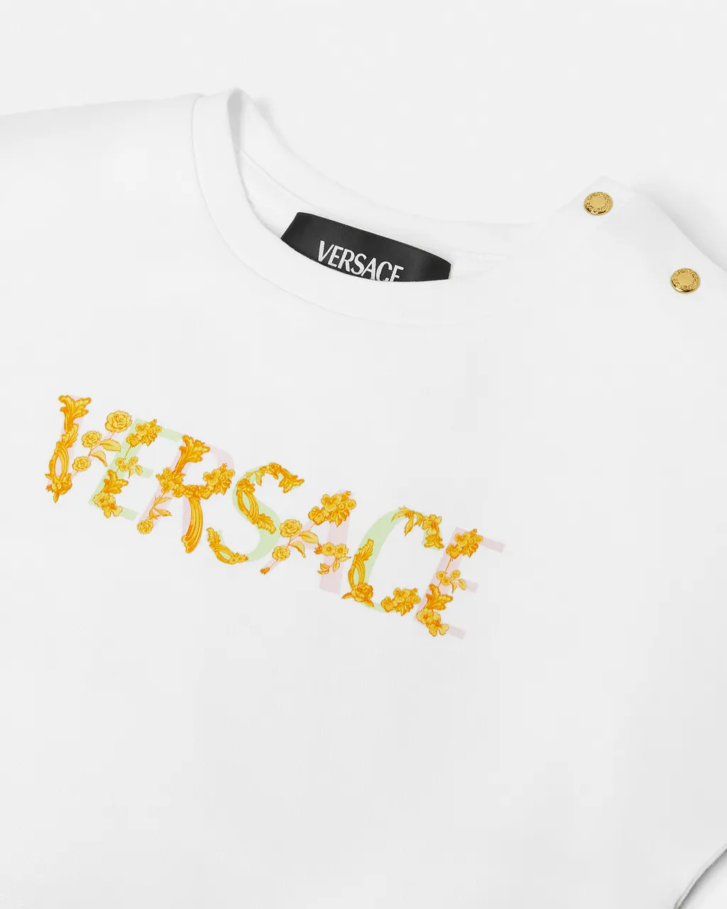 Versace Kids Logo Printed Crewneck T-Shirt
