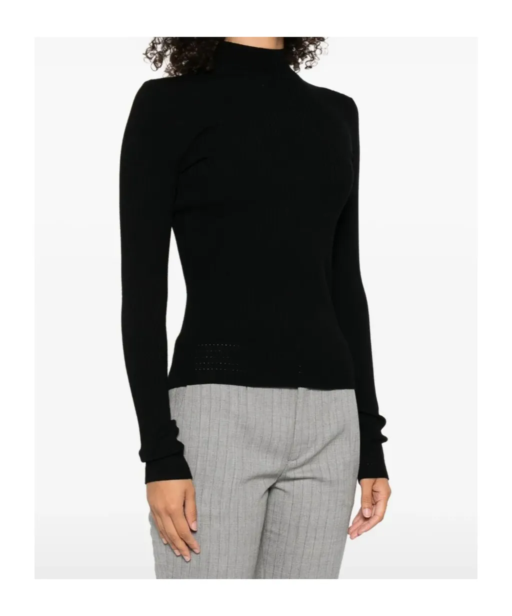Twinset Rib Knit Turtleneck Jumper