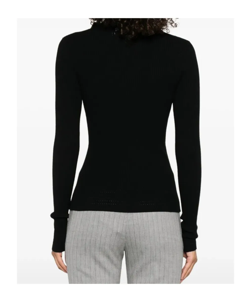 Twinset Rib Knit Turtleneck Jumper