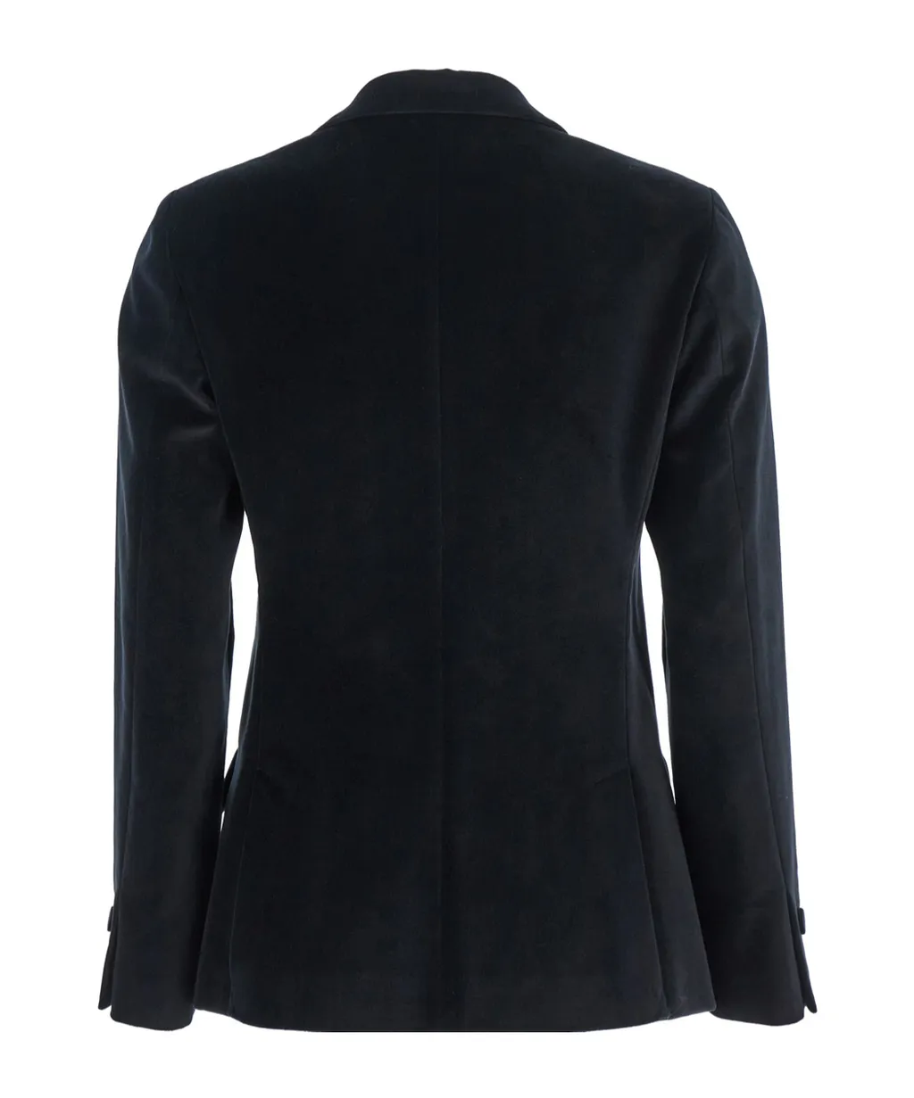 Merci Double-Breasted Velvet Jacket