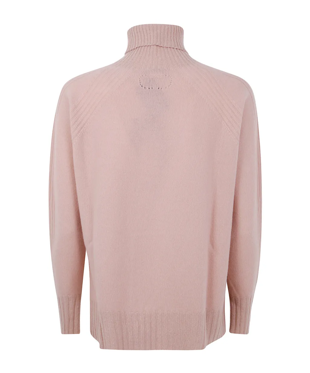 Twinset Ribbed Turtleneck Sweater