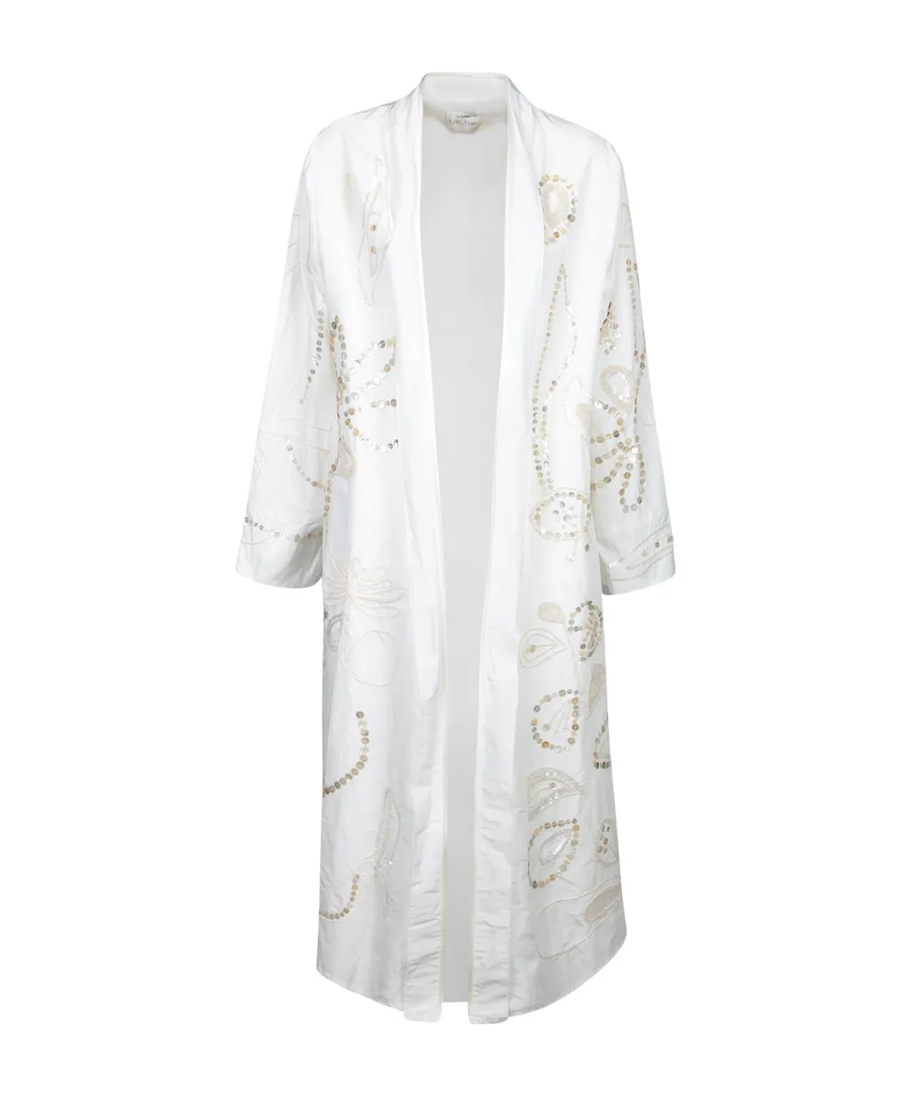 Forte Forte Pearl-Embellished Duster Coat