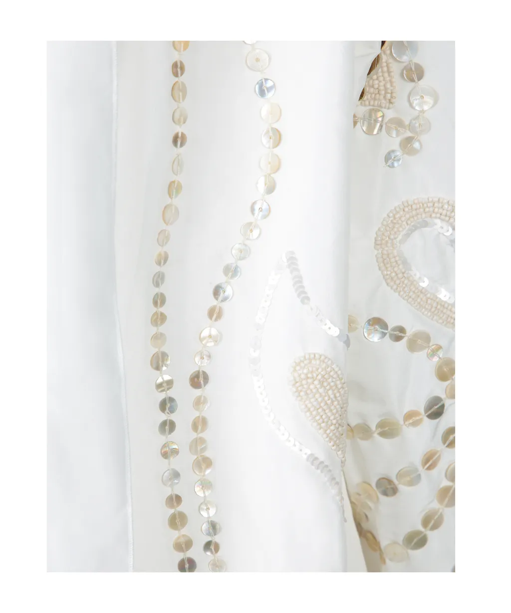 Forte Forte Pearl-Embellished Duster Coat
