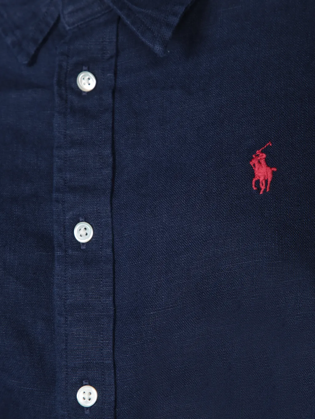 Polo Ralph Lauren Pony Embroidered Tied-Waist Midi Shirt Dress