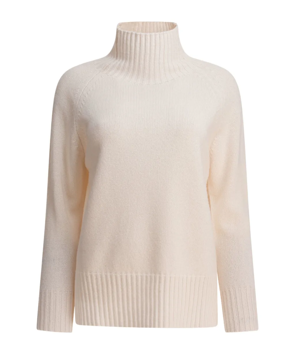 High-Neck Cashmere Sweater