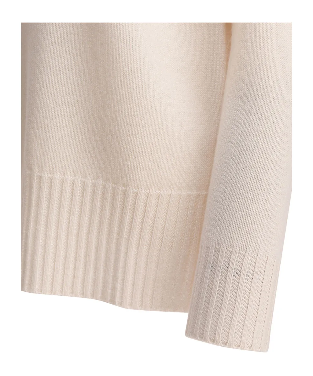 High-Neck Cashmere Sweater