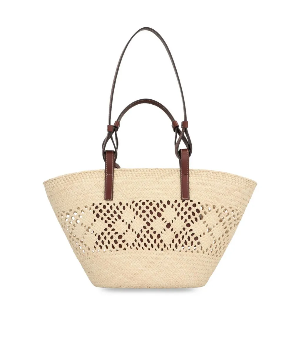 Stella Mccartney Logo Crochet Medium Tote Bag