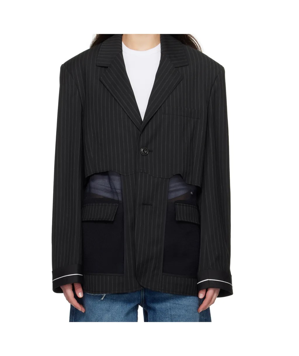 Striped Suit Jacket