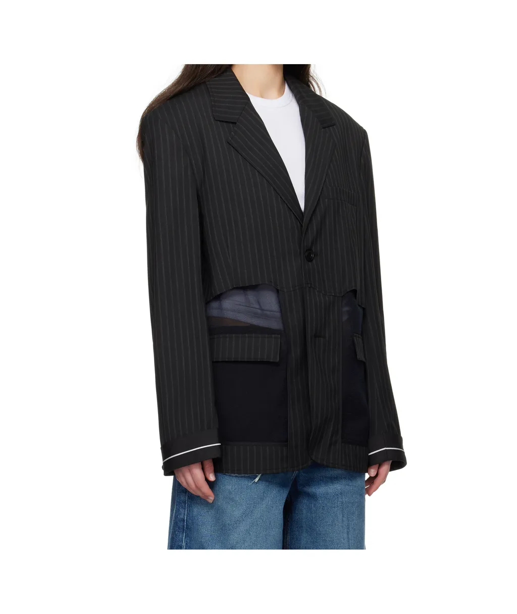 Striped Suit Jacket