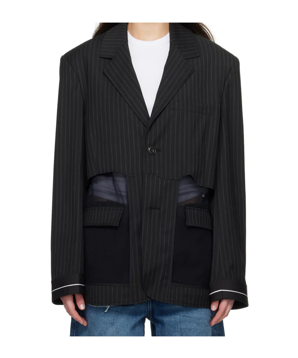 Striped Suit Jacket
