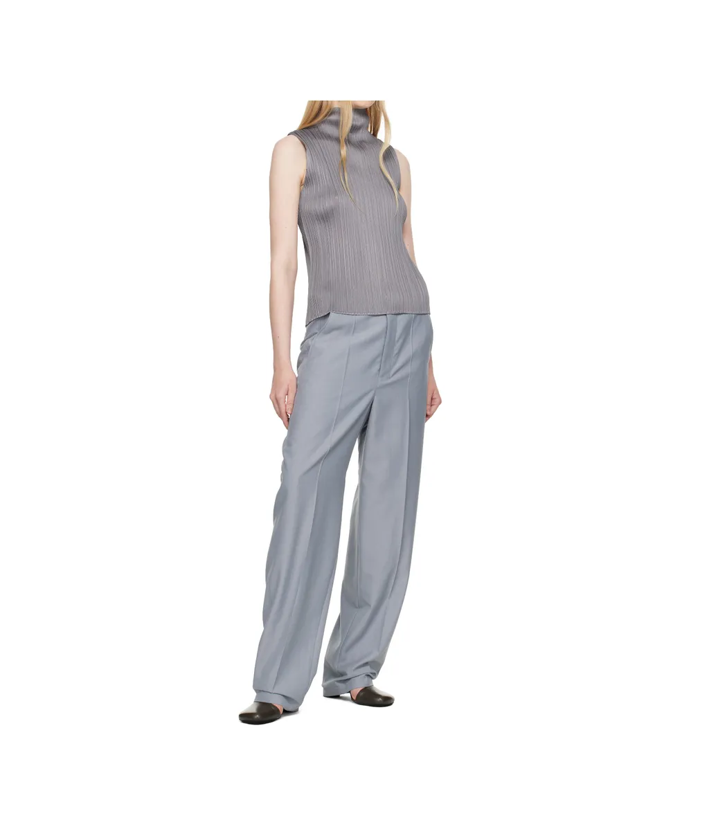 Basics Pleated Sleeveless Top