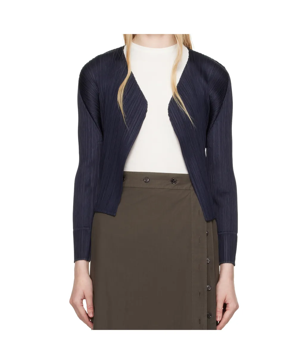 Pleated Cardigan