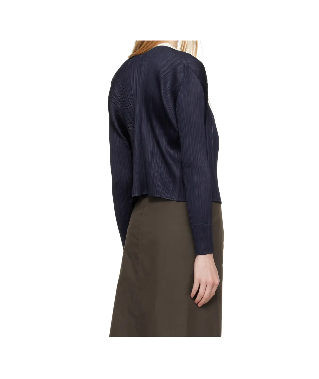 Pleated Cardigan