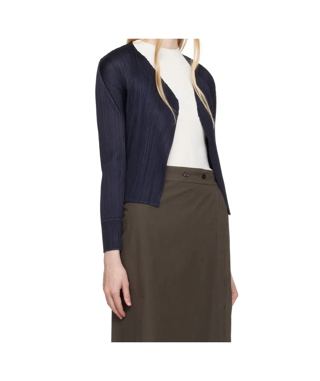 Pleated Cardigan