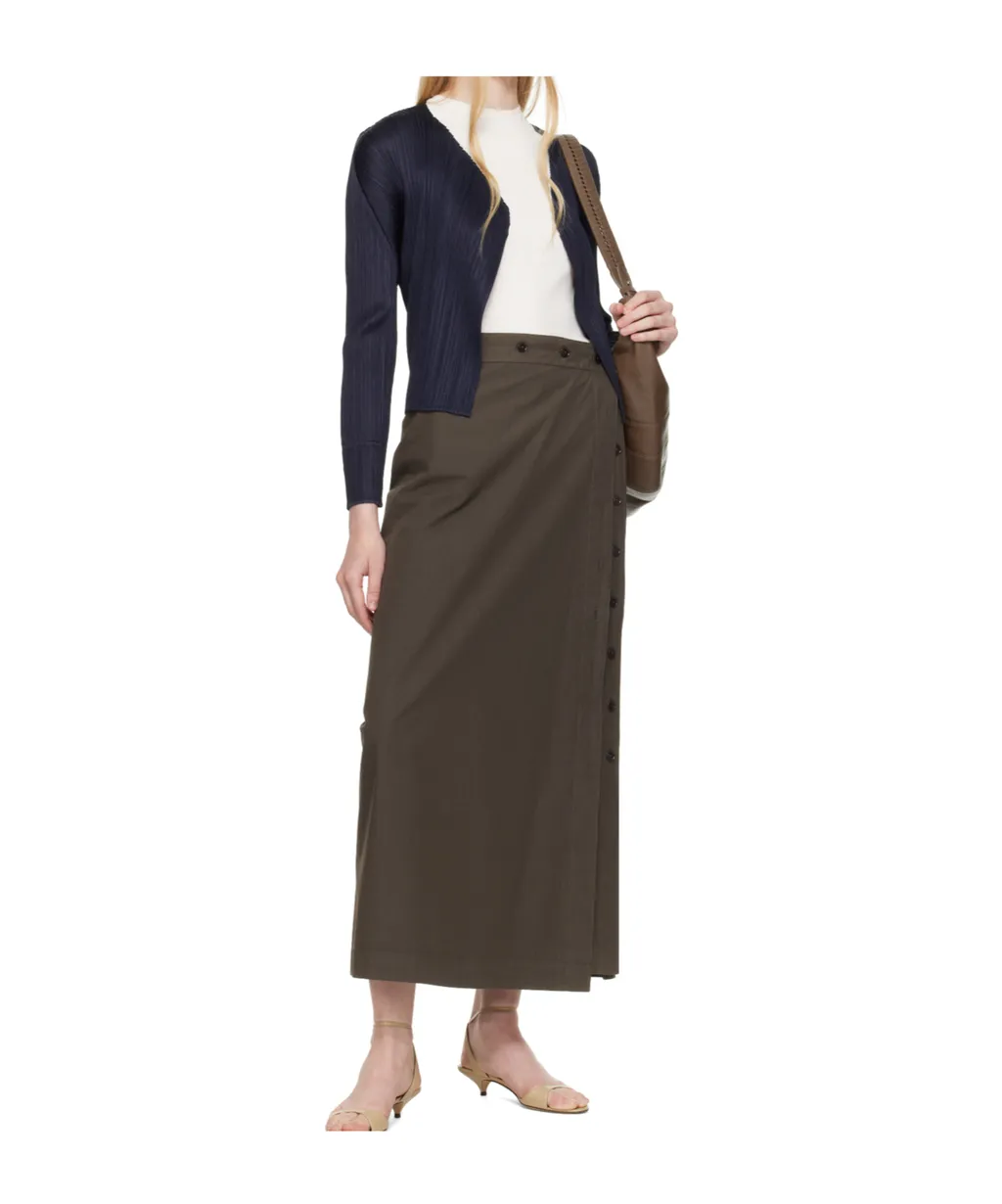 Pleated Cardigan