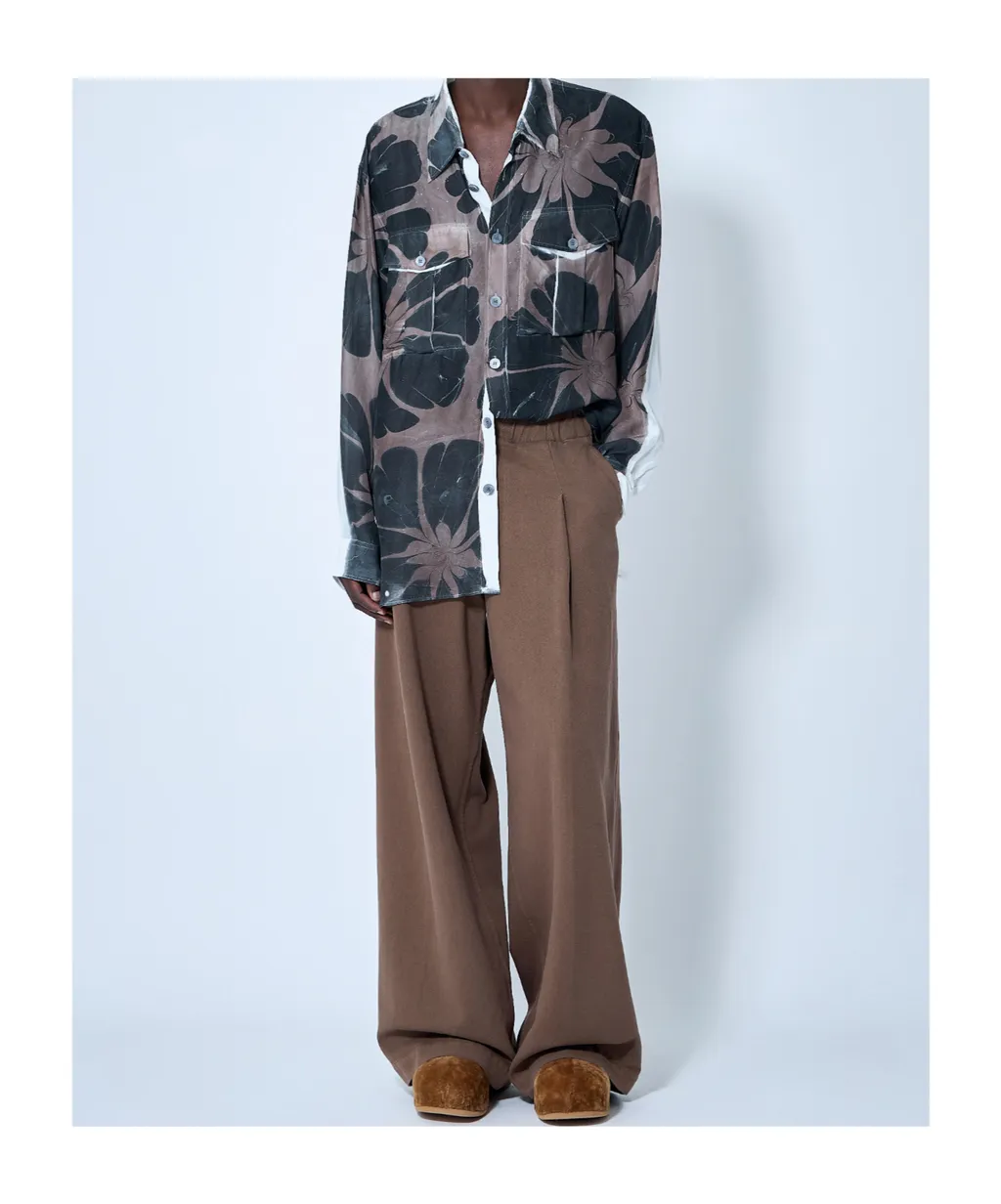 Dries Van Noten Mid-Rise Straight-Leg Pants