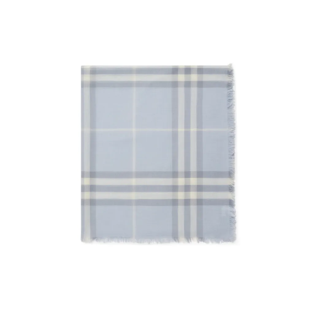 Burberry Wide-Check Frayed-Edge Scarf