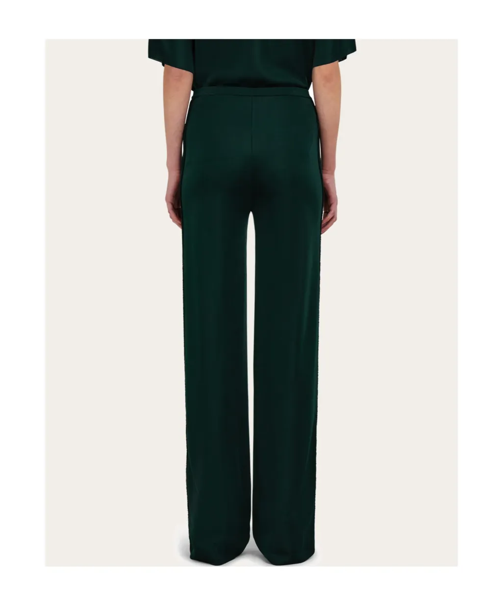 Ribbed Side-Lace Trousers
