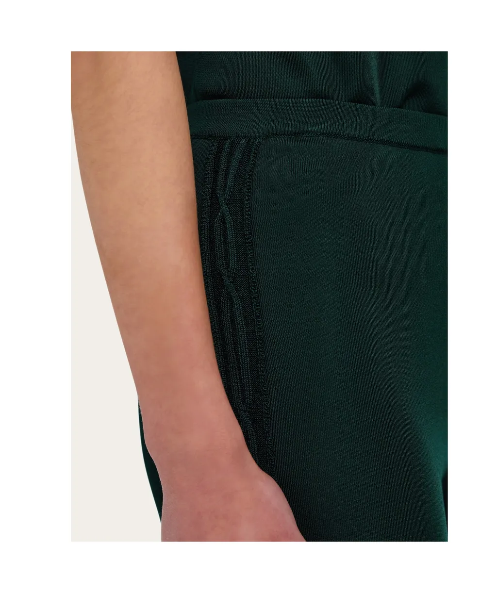 Ribbed Side-Lace Trousers