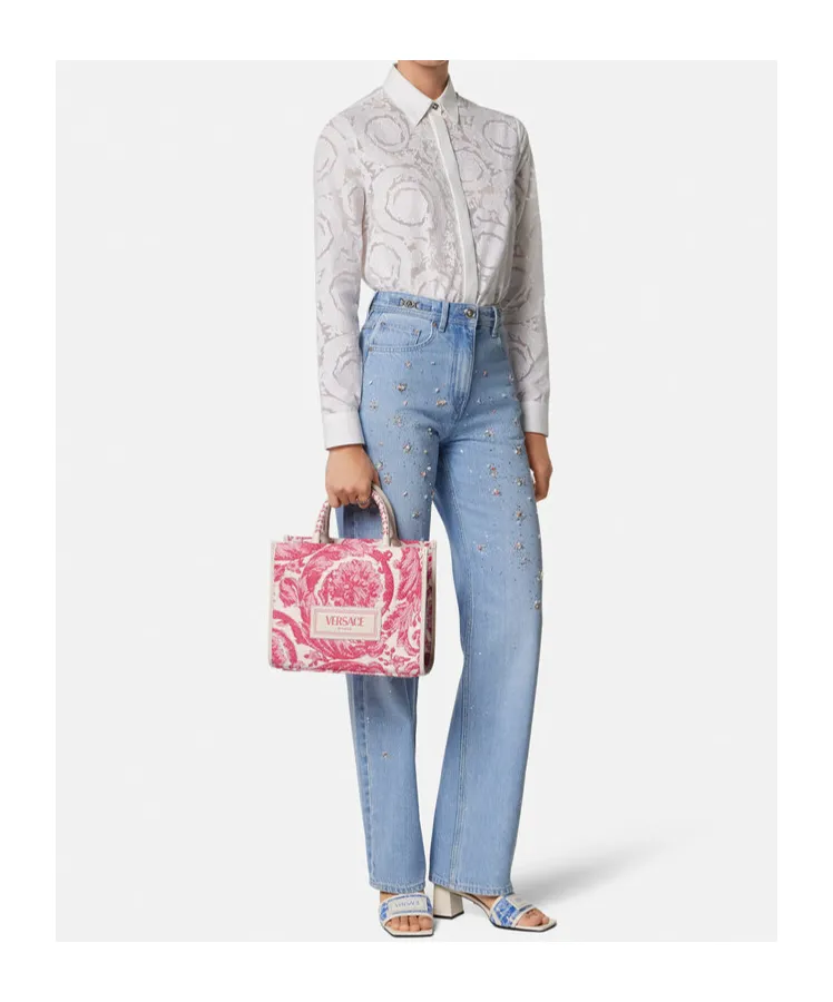 Versace Barocco Athena Small Top Handle Bag