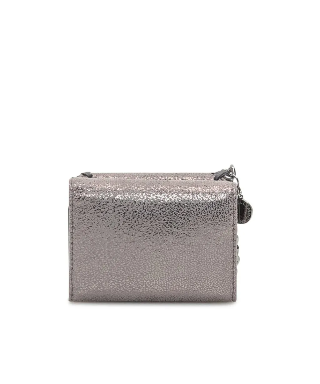 Stella Mccartney Logo Engraved Chain Detailed Wallet