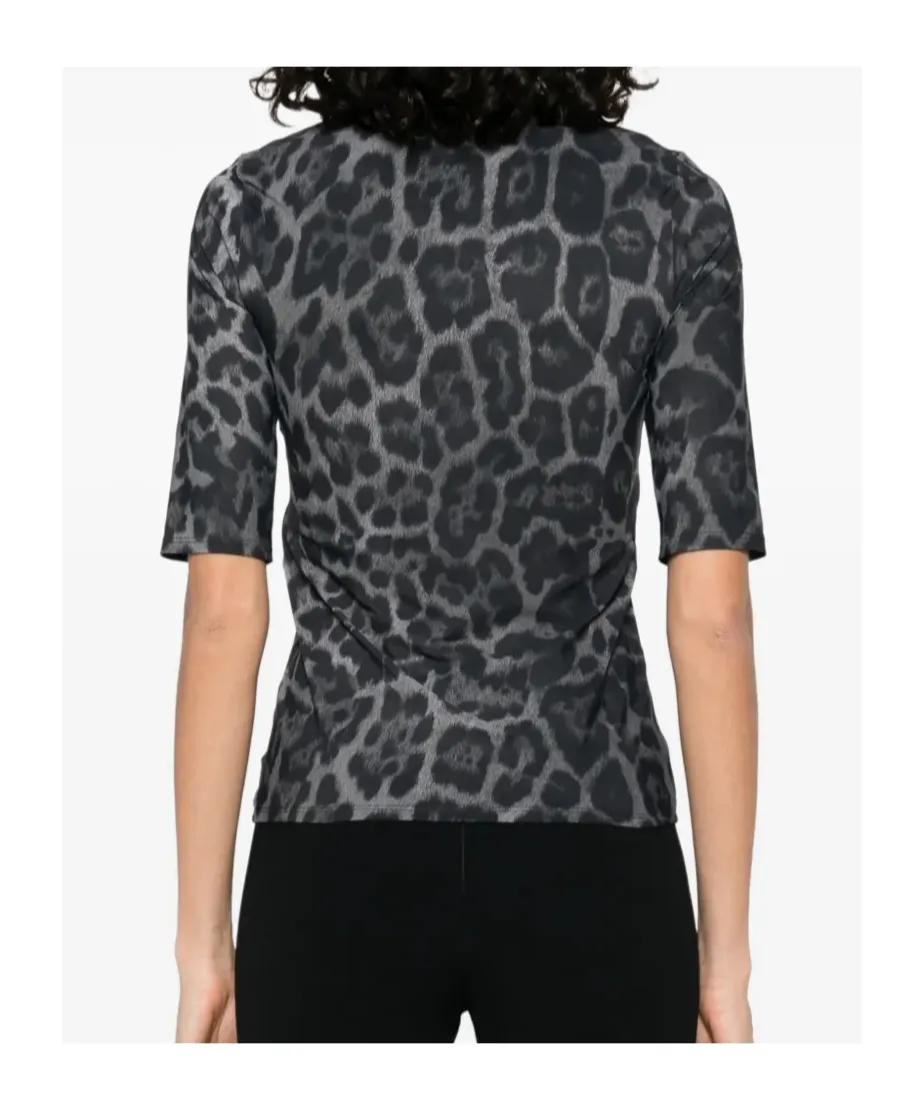 Stella Mccartney Leopard-Printed Short-Sleeved T-Shirt