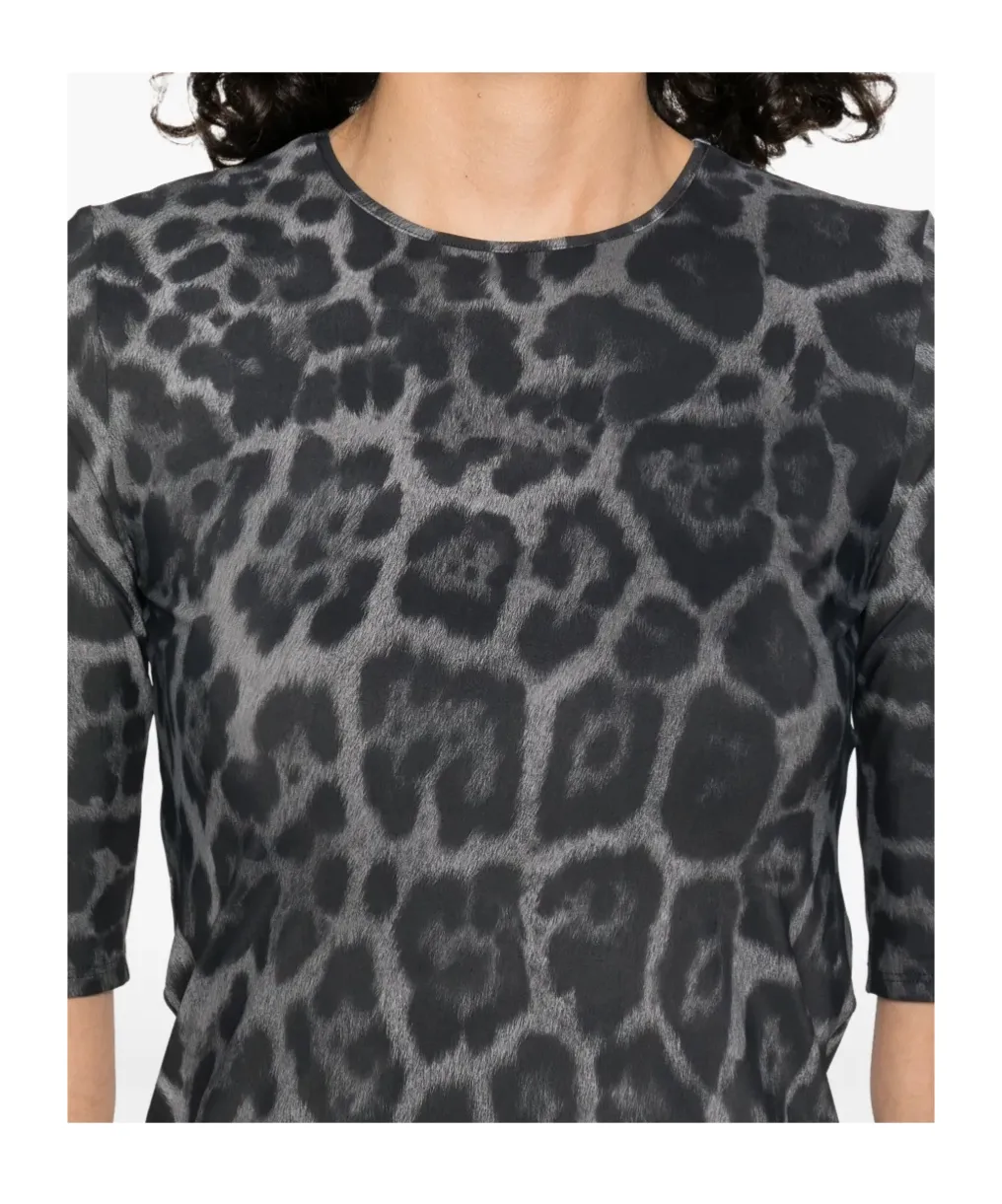Stella Mccartney Leopard-Printed Short-Sleeved T-Shirt