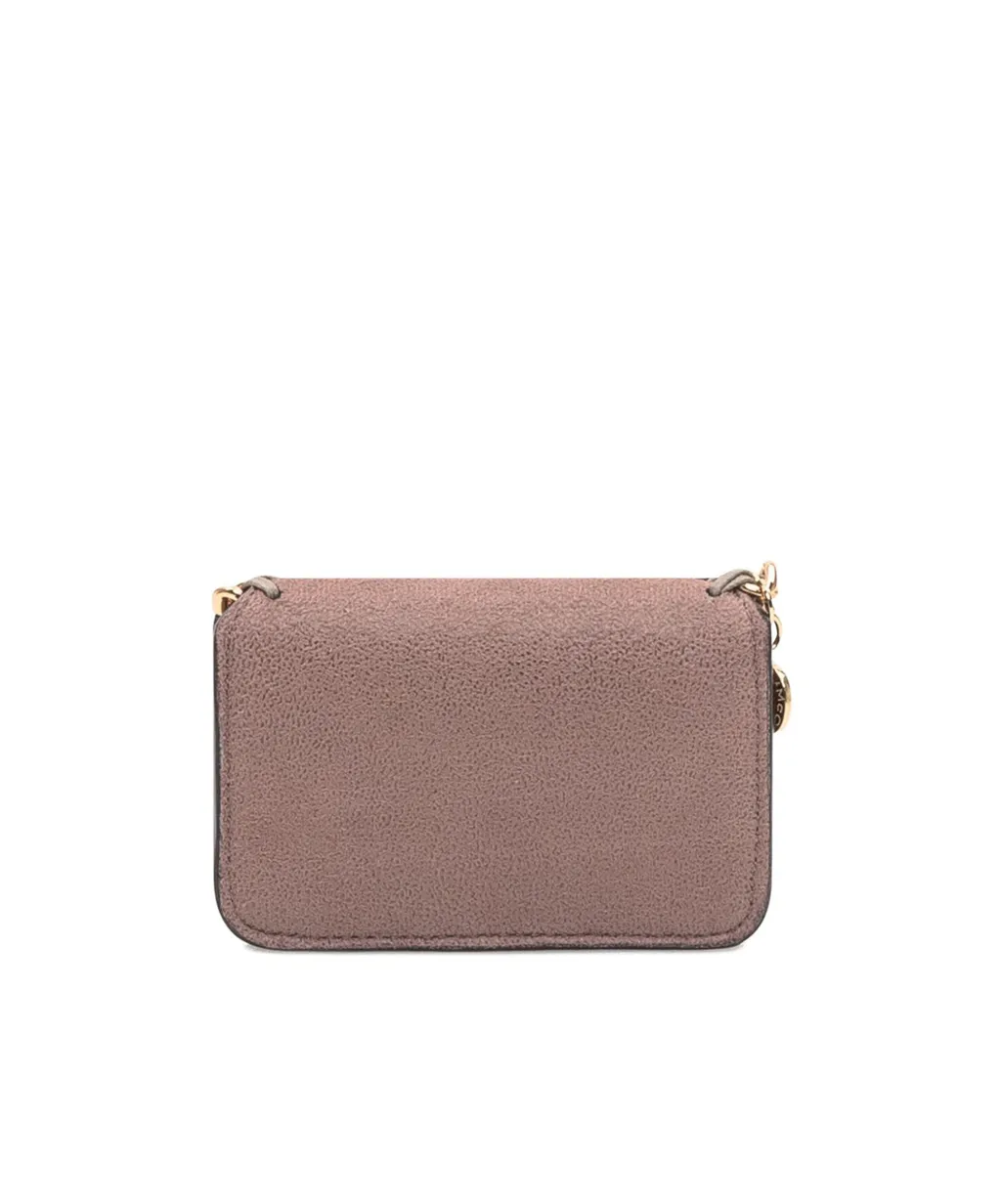 Stella Mccartney Logo Engraved Chain Detailed Wallet