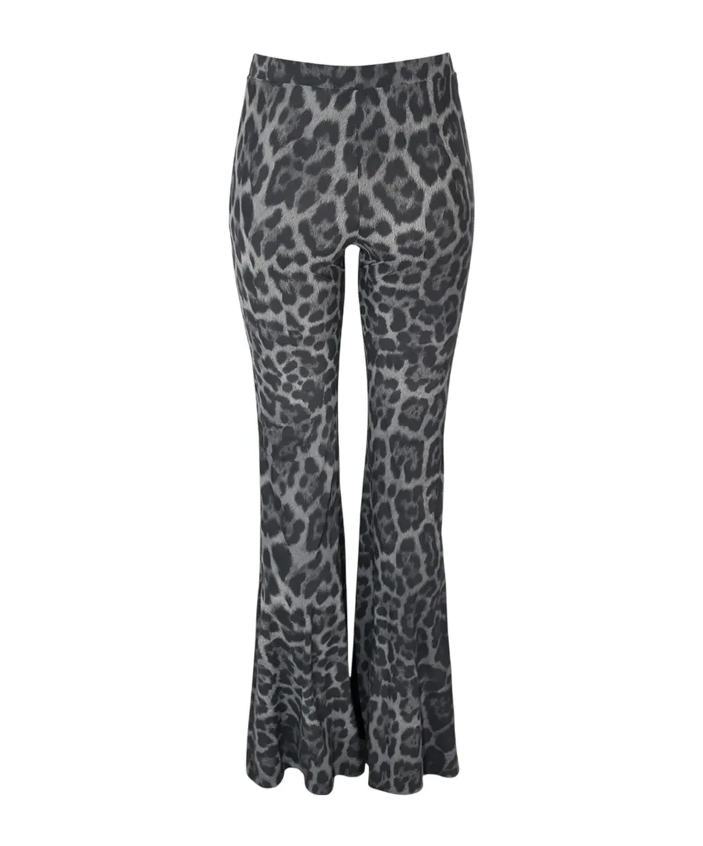 Stella Mccartney Leopard-Printed Mid-Rise Flared Trousers