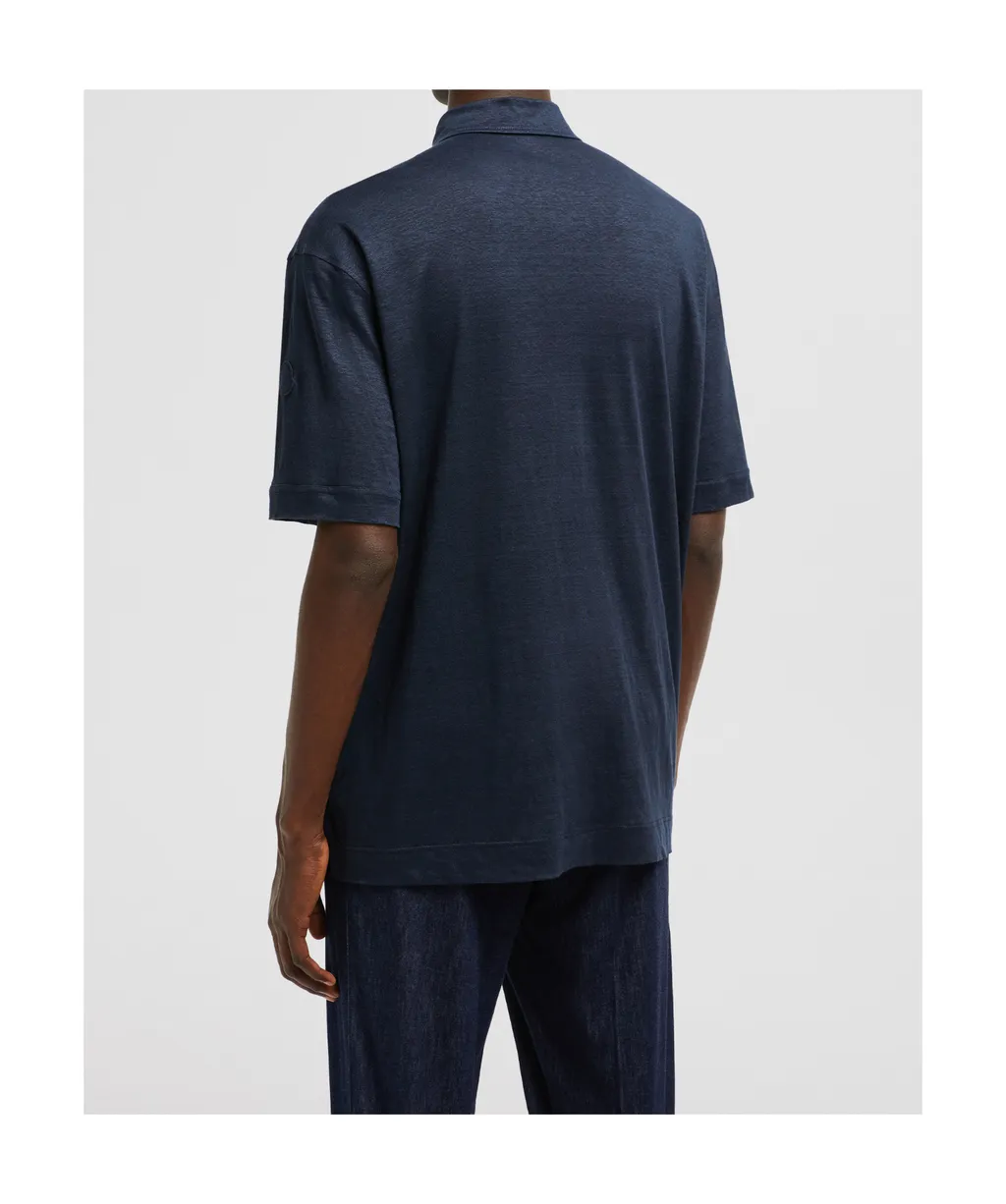 Moncler Button Detailed Short-Sleeved Polo Shirt