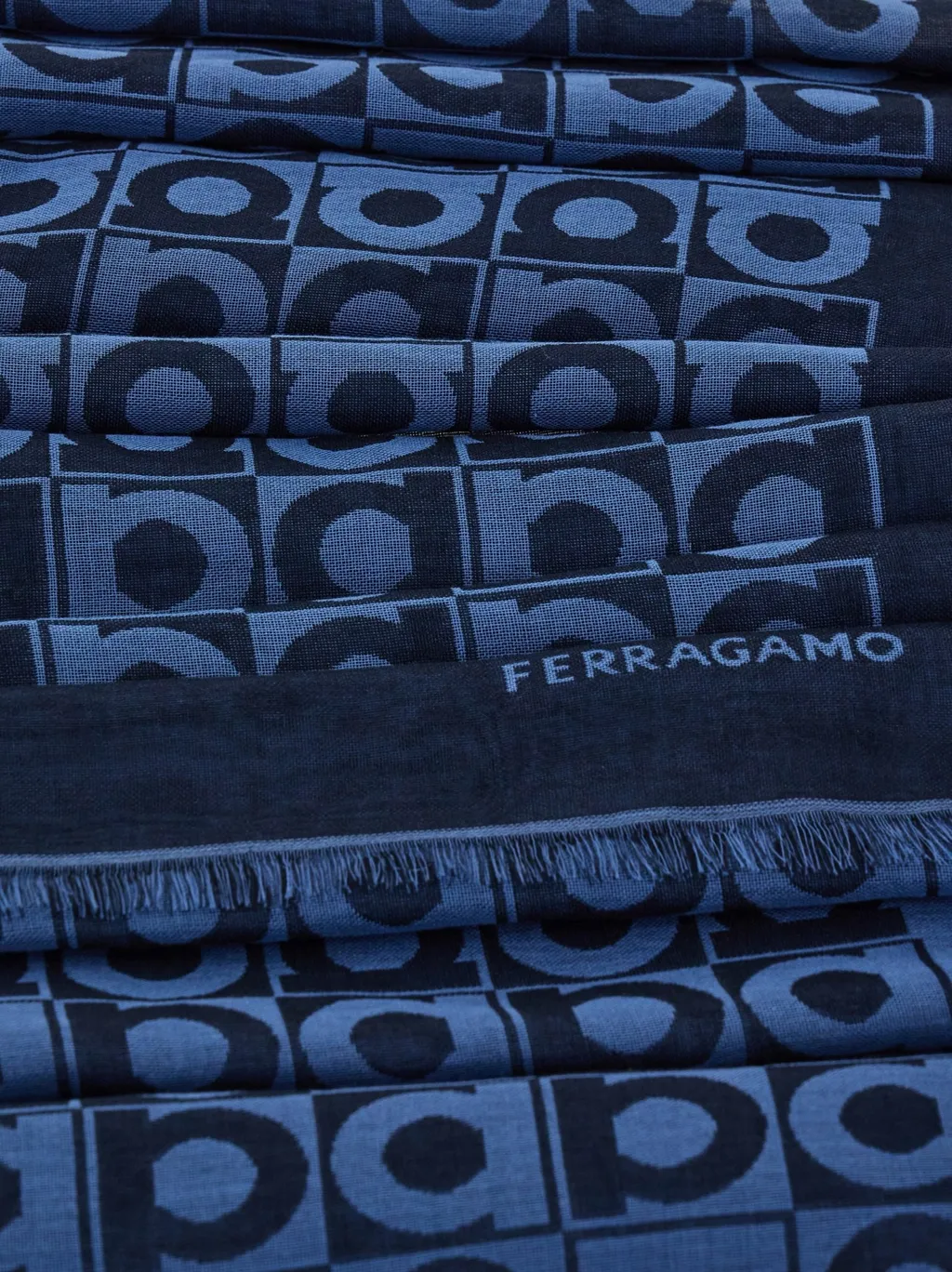 Gancini-Pattern Scarf
