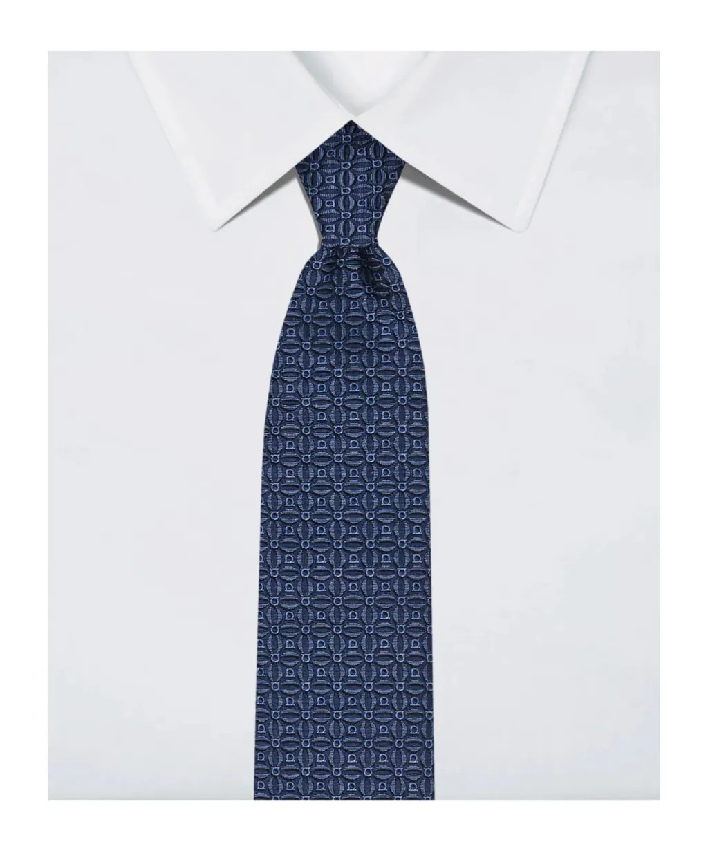 Gancini Jacquard Tie