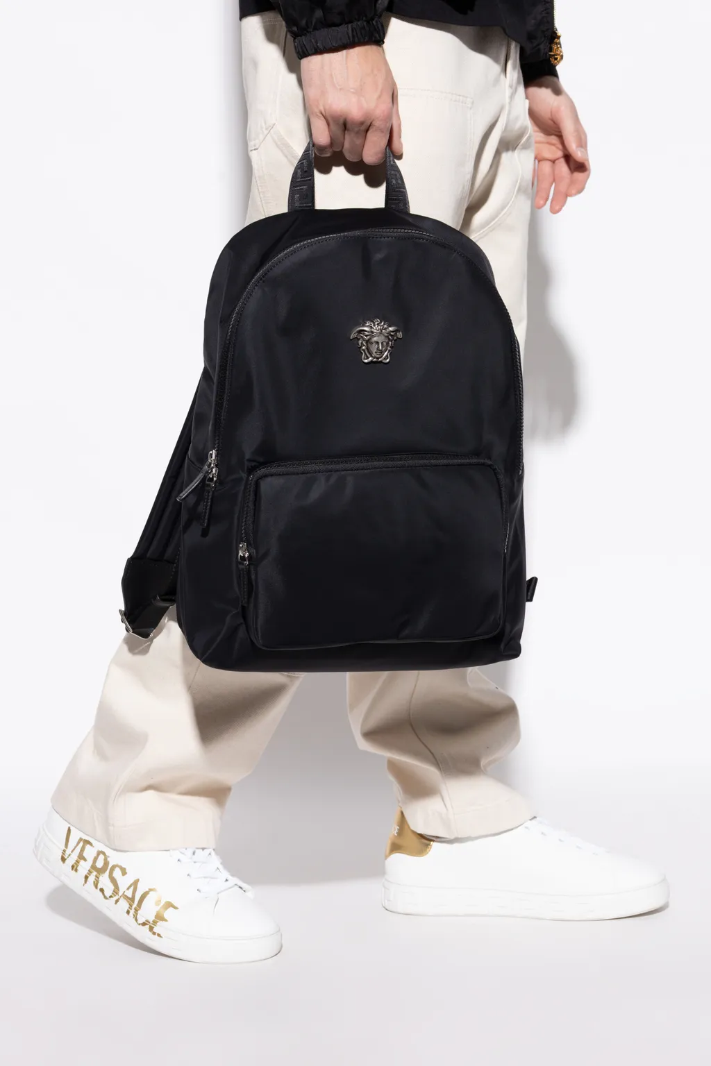 Versace La Medusa Zipped Backpack