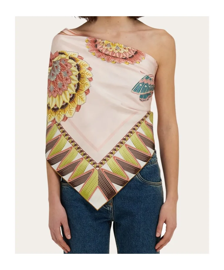 Ferragamo Giada Printed Finished-Edge Scarf