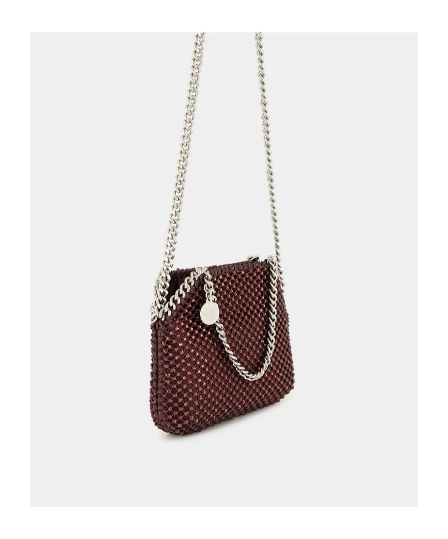 Stella Mccartney Falabella Embellished Mesh Mini Tote Bag
