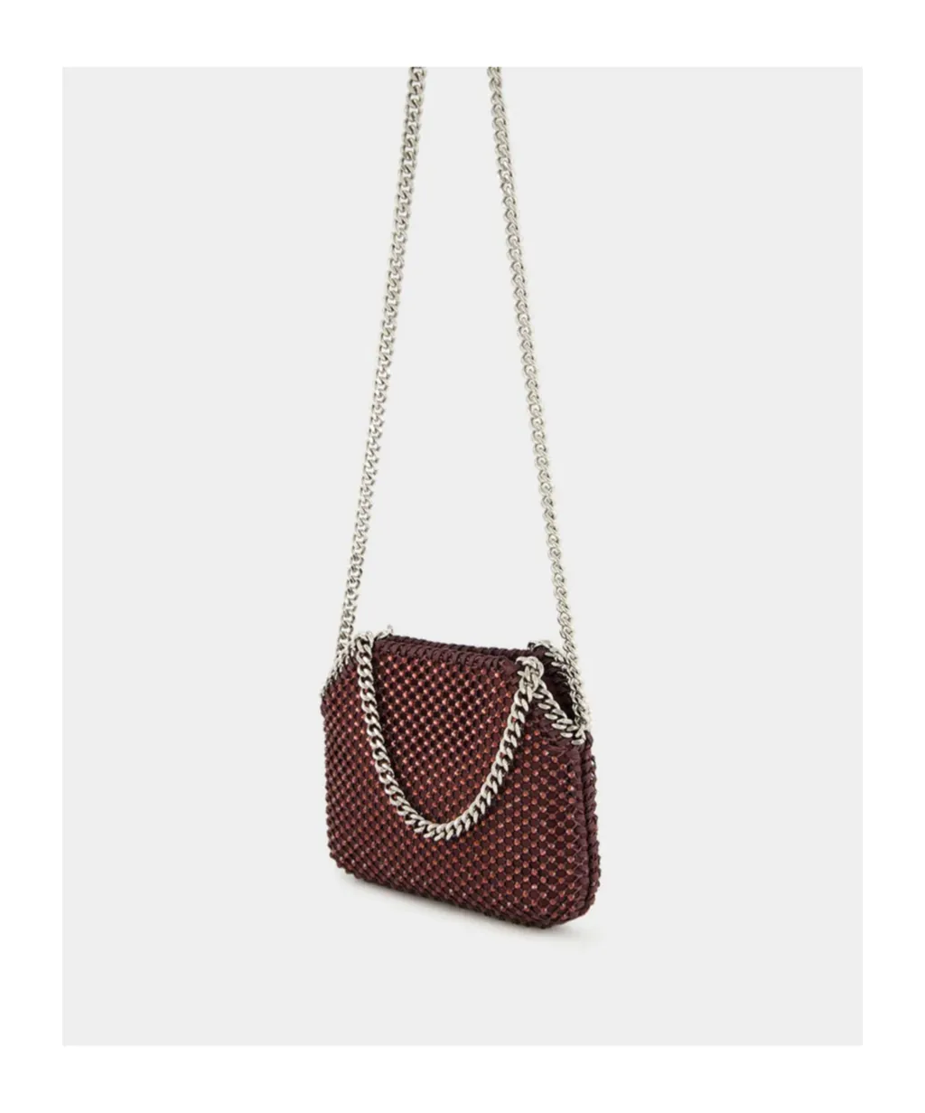 Stella Mccartney Falabella Embellished Mesh Mini Tote Bag
