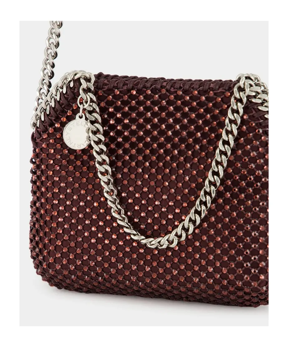 Stella Mccartney Falabella Embellished Mesh Mini Tote Bag