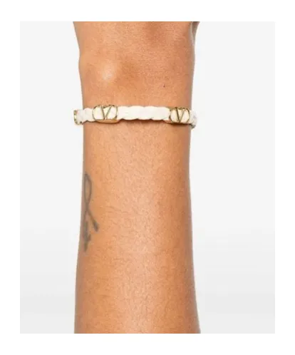 Valentino Vlogo Signature Braided Strap Bracelet