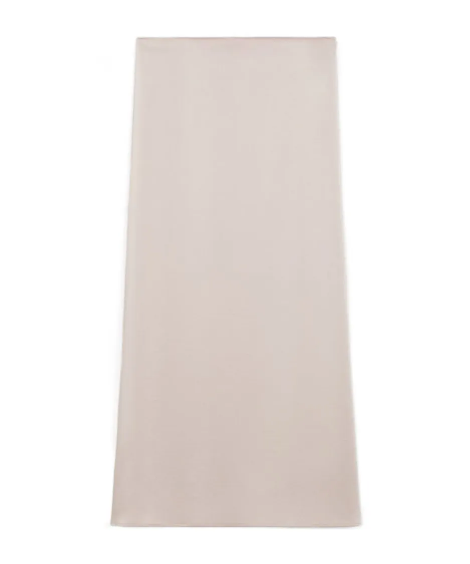 Satin Calf-Length Skirt